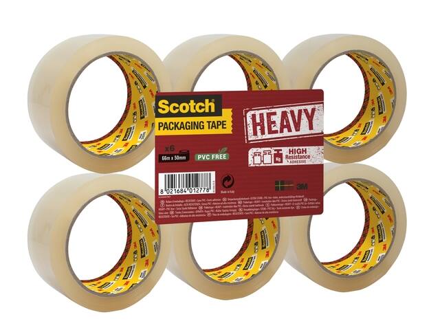 Verpakkingstape Scotch Secure 50mmx66m tr 6rol