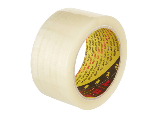 Verpakkingstape Scotch 371 50mmx66m tr PP 6rol
