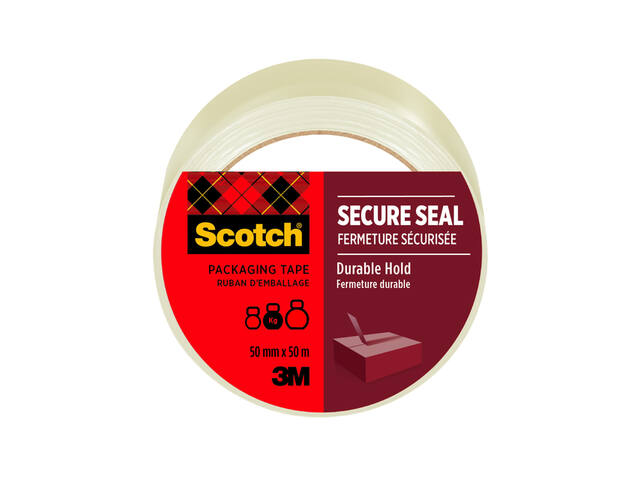 Verpakkingstape Scotch Secure Seal 50mmx50m tr