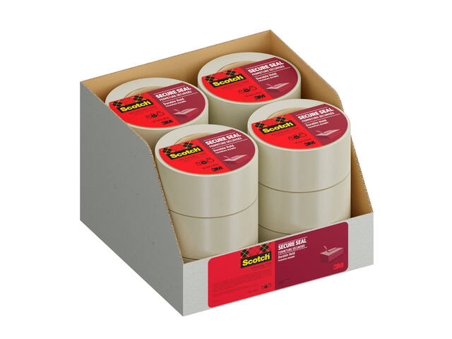 Verpakkingstape Scotch Secure Seal 50mmx50m tr
