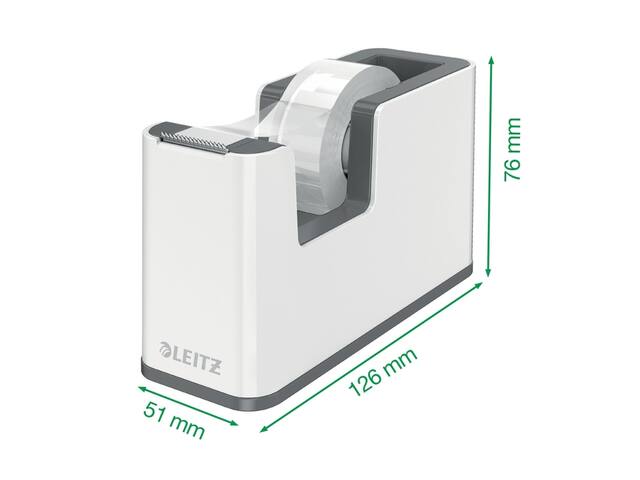 Plakbandhouder Leitz WOW wit/grijs