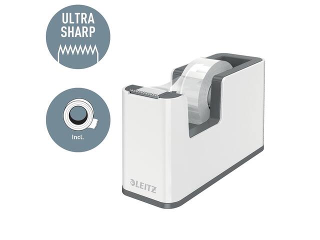 Plakbandhouder Leitz WOW wit/grijs