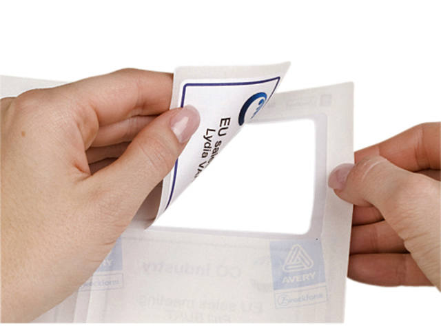 Naambadge etiket Avery L4787-20 80x50mm 200st bl