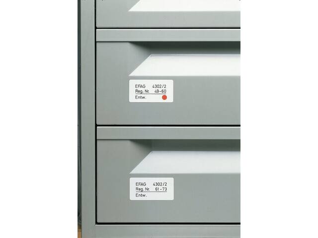 Etiket HERMA 10605 13x40mm verwijderbaar wit 672st