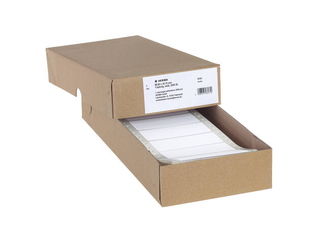 Etiket HERMA 8161 88.9x35.7mm 1-baans wit 2000st
