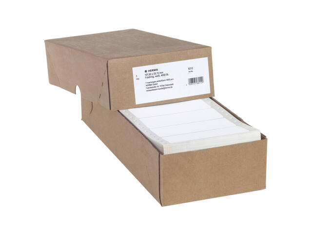 Etiket HERMA 8212 101.6x35.7mm 1-baans wit 4000st