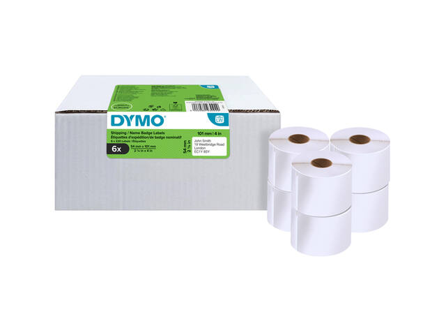 Etiket Dymo LabelWriter naamkaart 54x101 6st wit