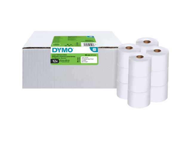 Etiket Dymo LabelWriter adressering 36x89 12st wit