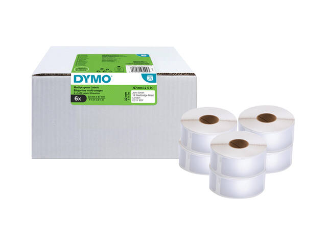 Etiket Dymo LabelWriter multif 32x57 6st wit
