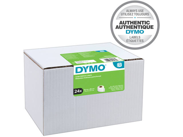 Etiket Dymo LabelWriter adressering 36x89 24st wit