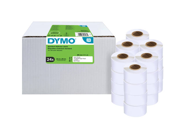 Etiket Dymo LabelWriter adressering 28x89 24st wit