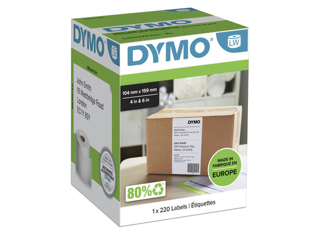 Etiket Dymo LabelWriter 5XL verzendlabel 104x159