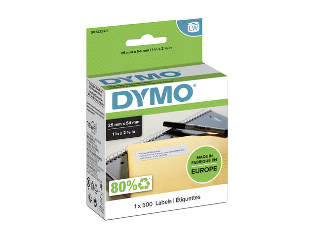 Etiket Dymo LabelWriter adressering 25x54 wit