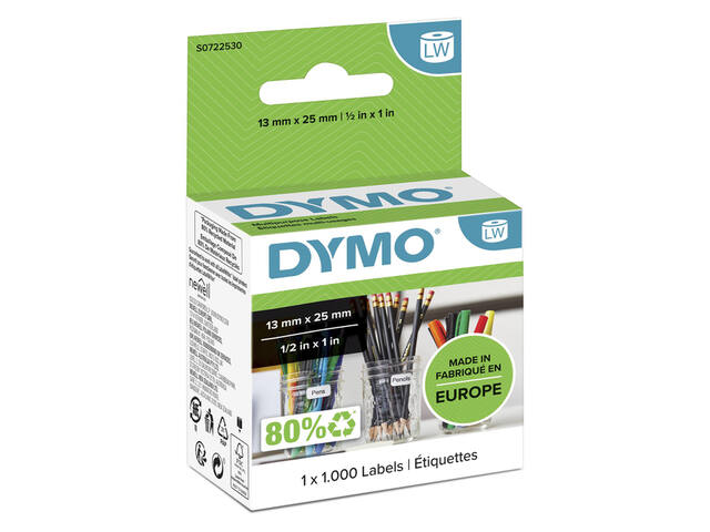 Etiket Dymo LabelWriter multifunctioneel 13x25 wit
