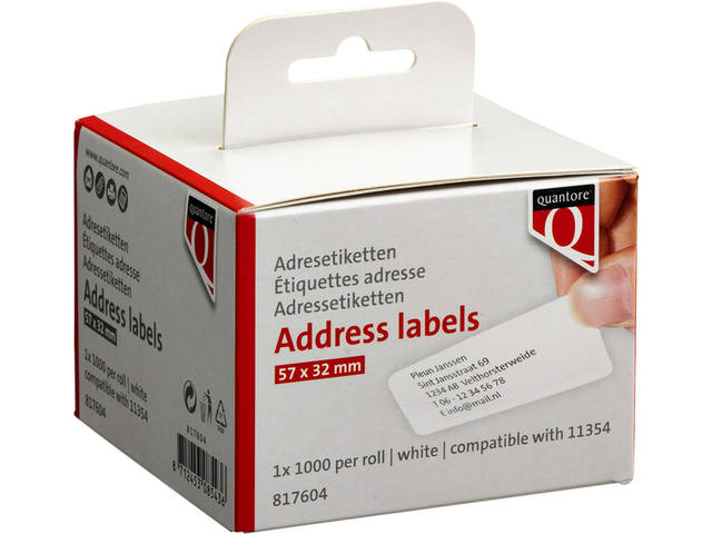Label Etiket Quantore 11354 57mmx32mm wt