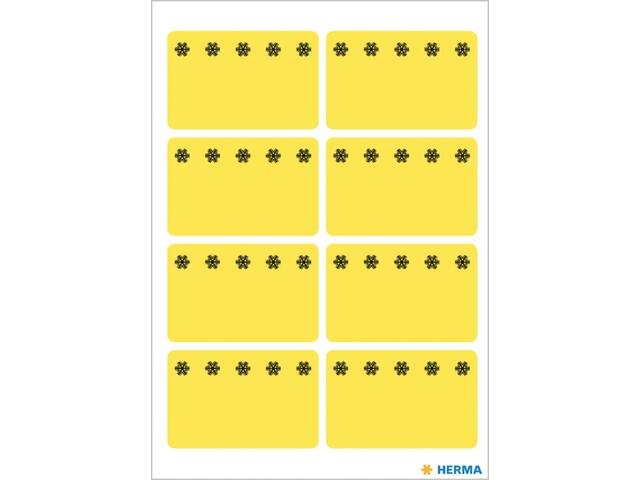 Etiket HERMA 3771 26x40mm diepvries geel 48st