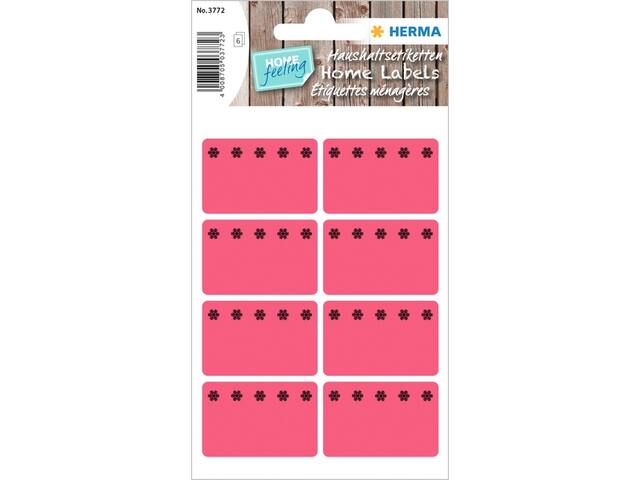 Etiket HERMA 3772 26x40mm diepvries rood 48st