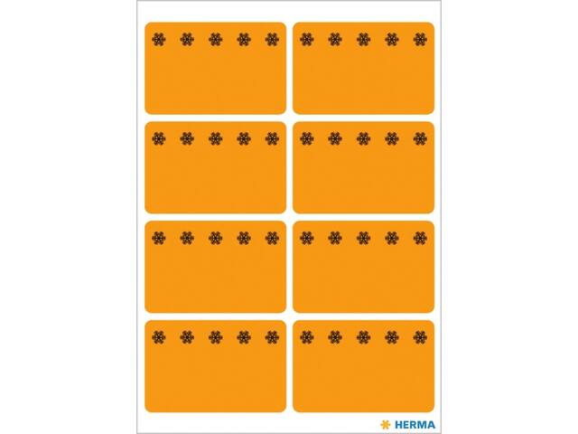 Etiket HERMA 3774 26x40mm diepvries oranje 48st