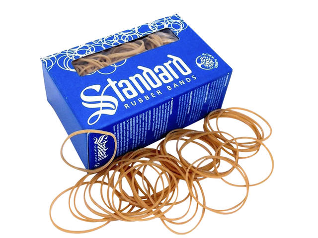 Elastiek Standard 16 60x1.5mm 100gr 440st bruin