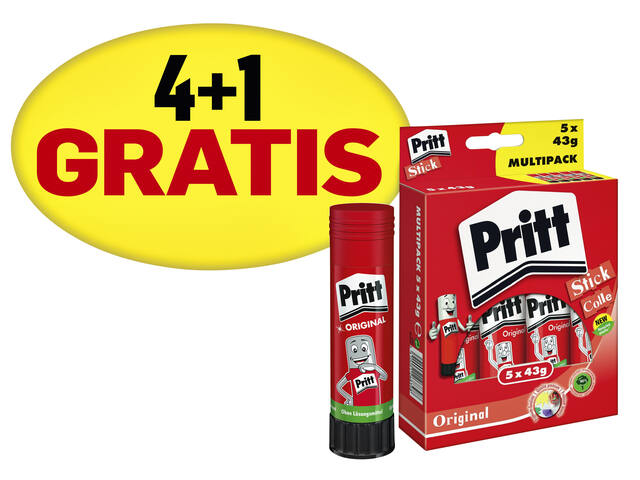 Lijmstift Pritt Stick Original 43gr promo 4+1