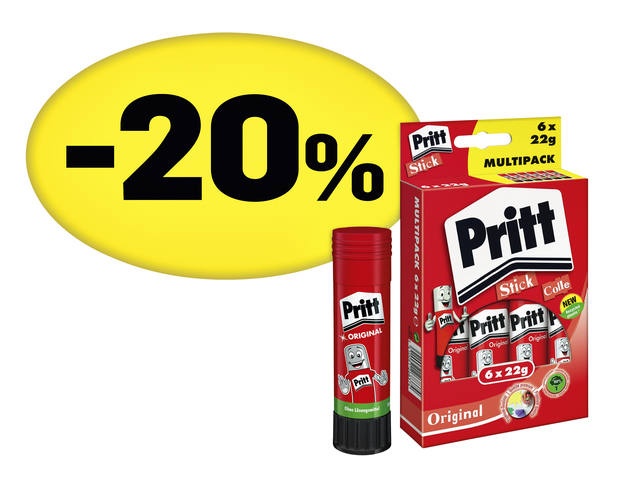 Lijmstift Pritt Stick Original 22gr promopack