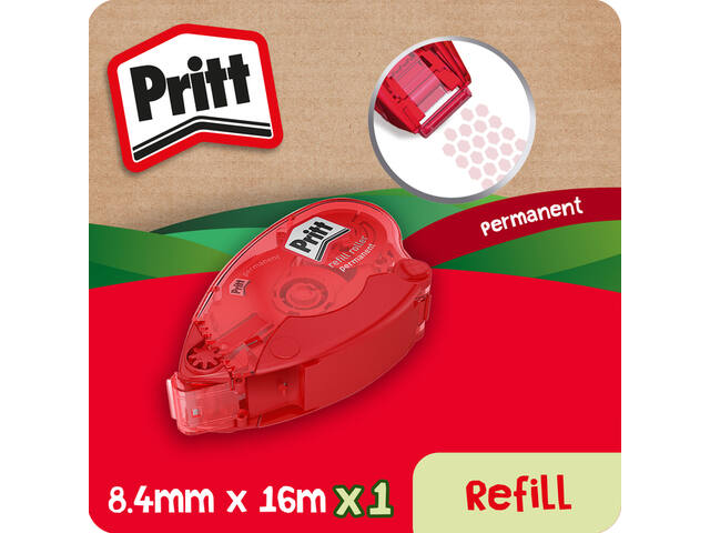 Lijmroller Pritt Compact permanent 10m op blister