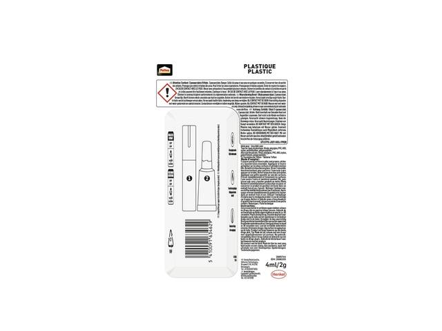 Secondenlijm Pattex all plastic tube 2gr blister