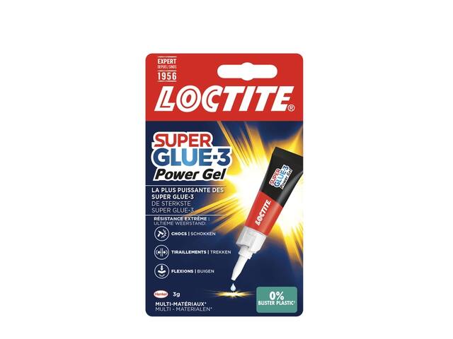 Secondelijm Loctite Powerflex GEL tube 3gr blister