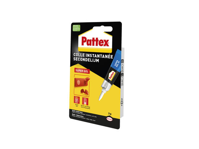 Secondenlijm Pattex super gel 3gr