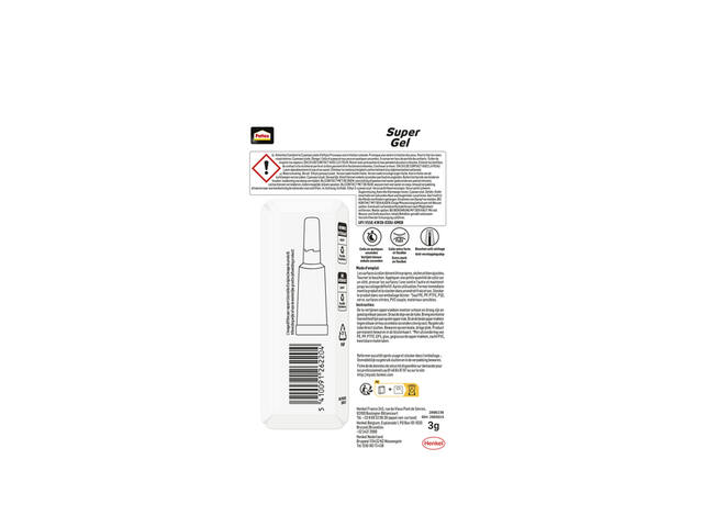 Secondenlijm Pattex super gel 3gr