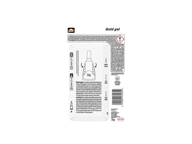 Secondelijm Pattex Gold GEL tube 3 gram op blister