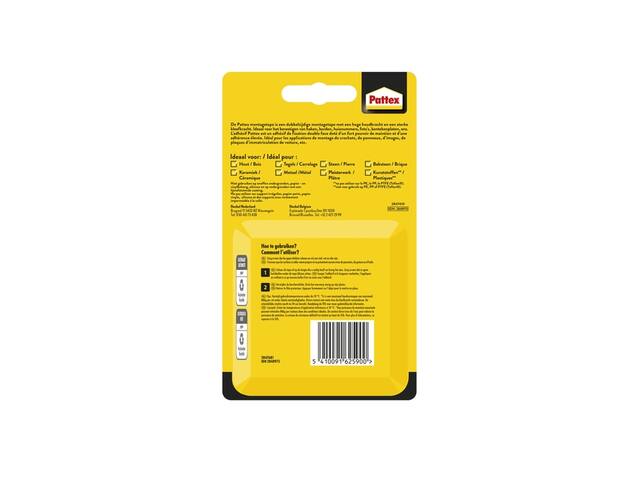 Plakband Pattex Super montage 20kg dz binnen