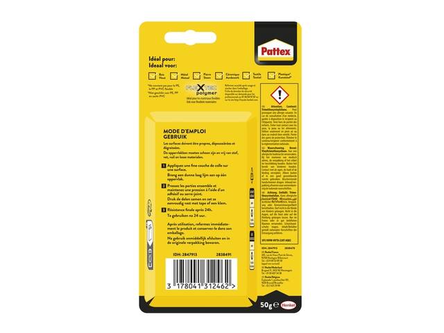 Alleslijm Pattex tube 50 gram op blister