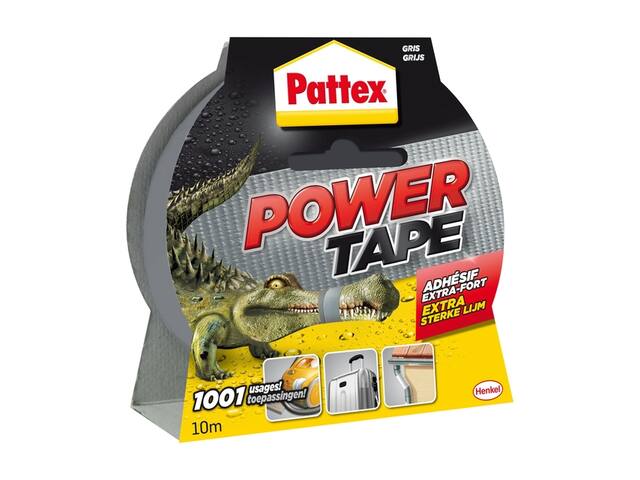 Plakband Pattex 50mmx10m power tape grijs