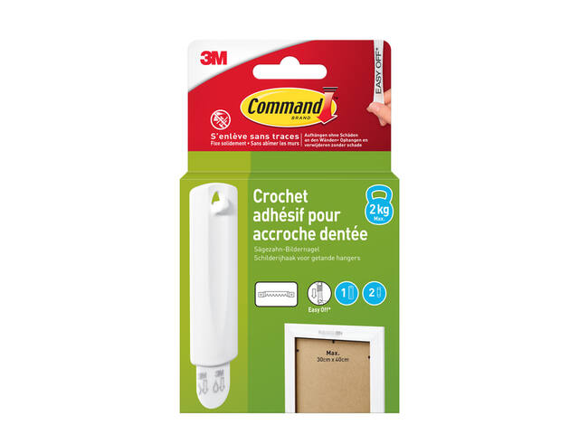 Haak Command knststf incl bevestigingsstrip