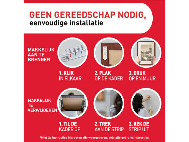 Bevestigingsstrip Command groot klik vast 7.2kg wt