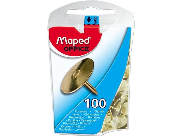 Punaises Maped messing 100st