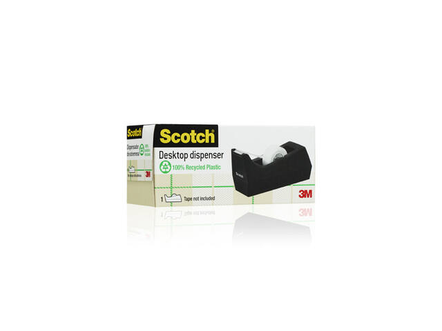 Plakbandhouder Scotch C38 verzwaard zwart