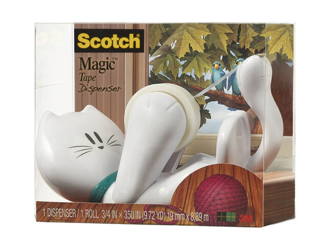Plakbandhouder Scotch C39 kat + 1rol magic tape