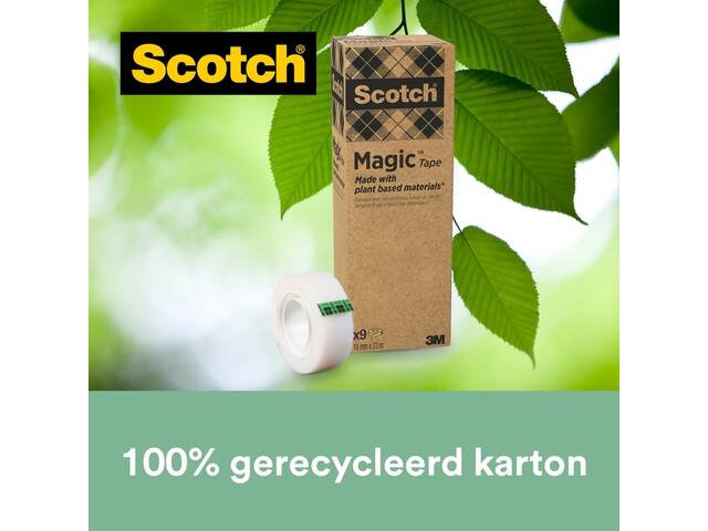 Plakband Scotch Magic 900 19mmx33m onzichtbaar mat