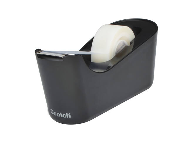 Plakbandhouder Scotch C18 zwart + 1rol tape