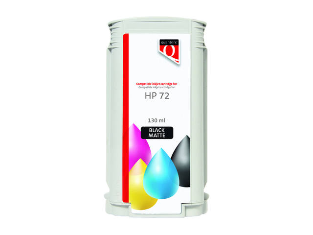 Inktcartridge Quantore HP 72 C9403A mat zwart