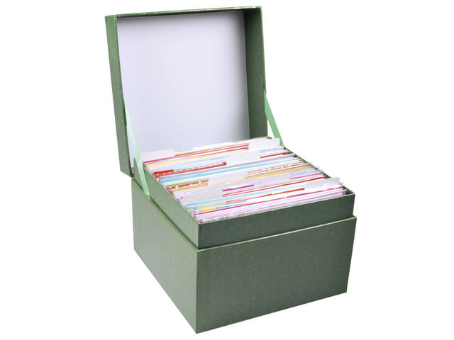 Wenskaartbox Paperclip inclusief 75 kaarten