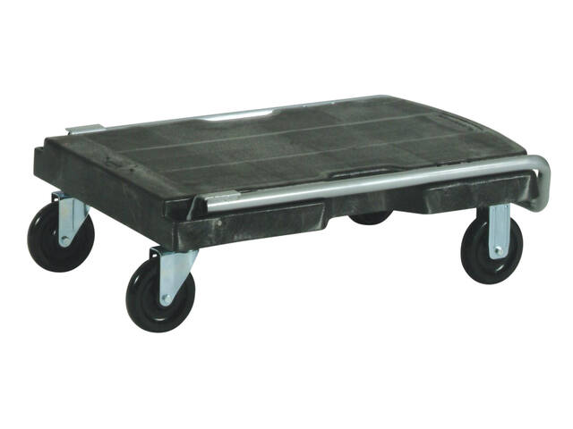 Transportkar Rubbermaid Triple Trolley 227kg zwart