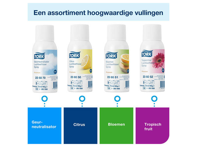 Luchtverfrisser Tork A1 Premium spray citrus