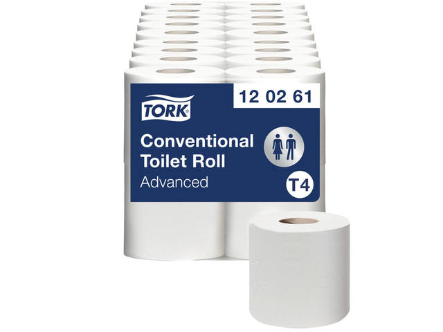 Toiletpapier Tork T4 Advanced 2laags 493 vel wit