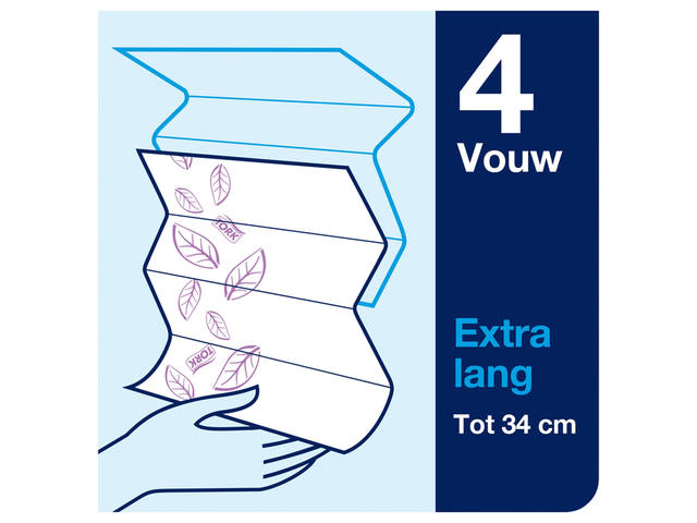 Handdoek Tork H2 Premium 2laags 212x340mm 100297