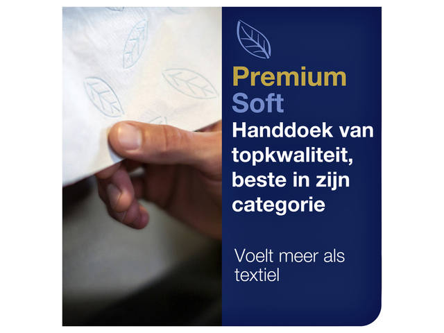 Handdoek Tork H2 Premium 2laags 212x340mm 100288