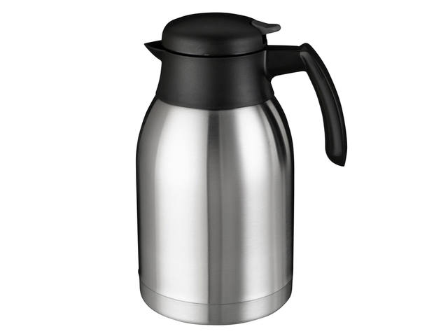 Thermoskan Bravilor dubbelwandig 2 liter RVS zwart