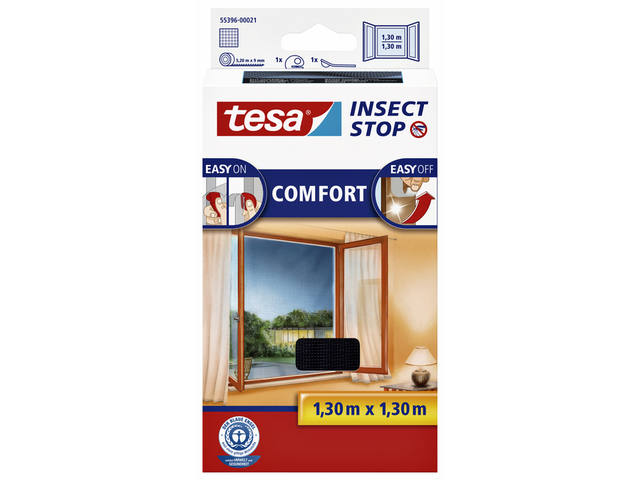 Insectenhor tesa raam 1.3x1.3m zwart